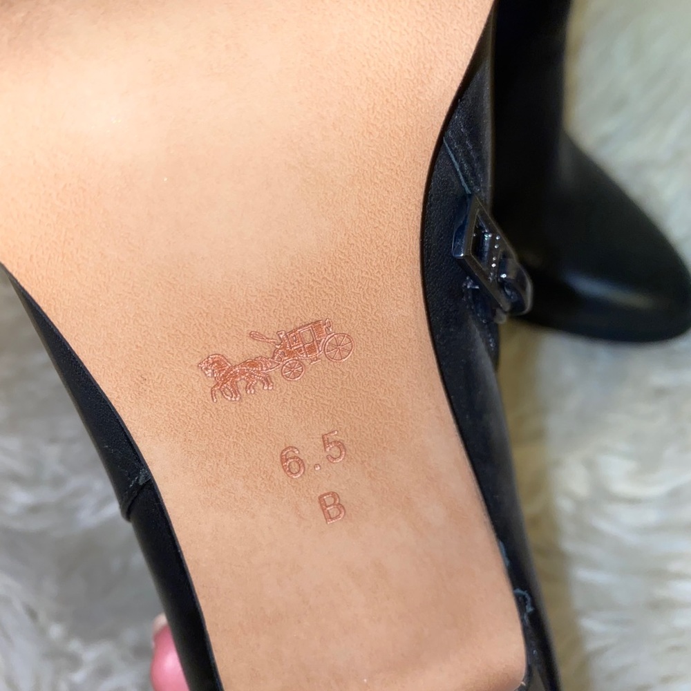 Coach leather heel bootie - Picture 2 of 2